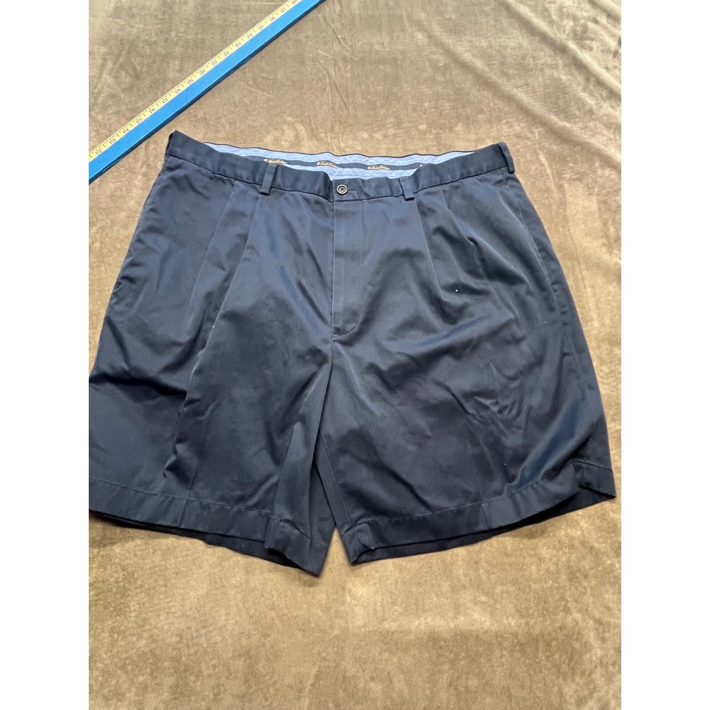 Brooks Brothers Mens‎ Black Pleated Lightweight Advantage Chino Shorts W42